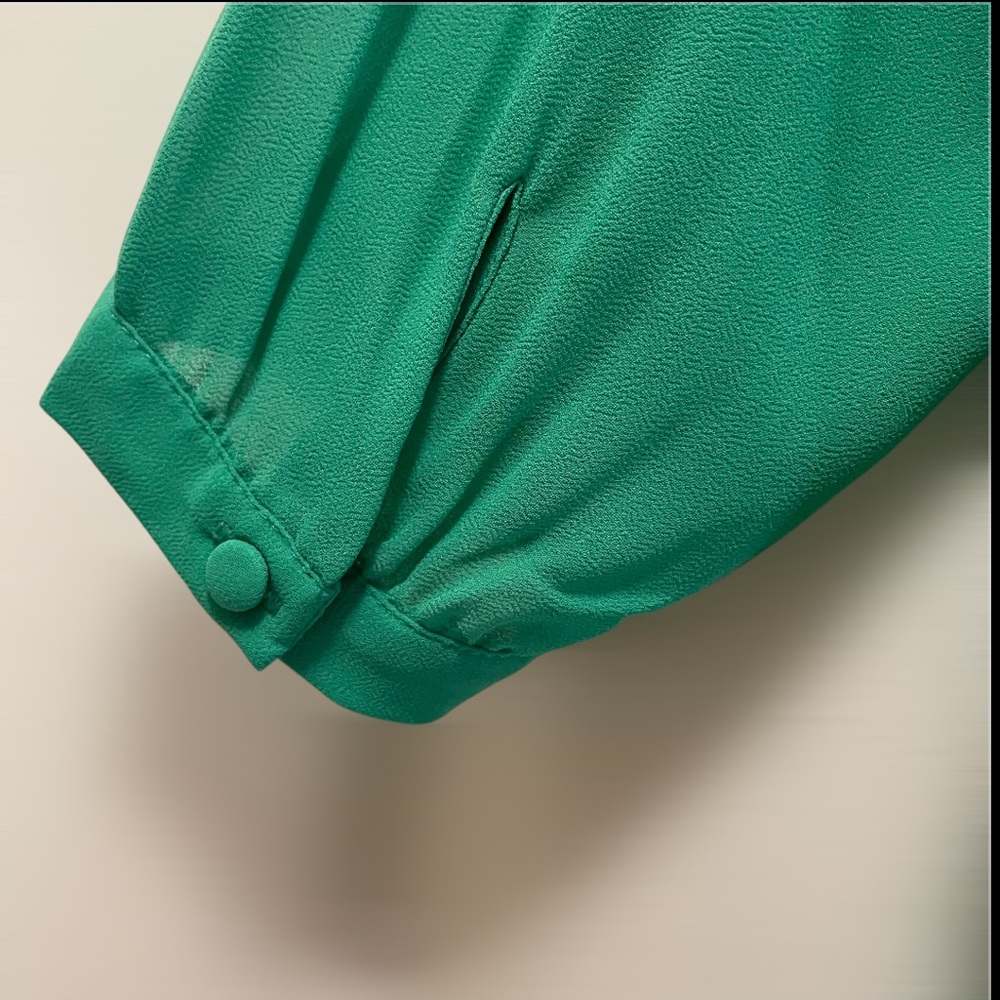 Naked Zebra Green Women's Top/Blouse - Picture 7 of 11